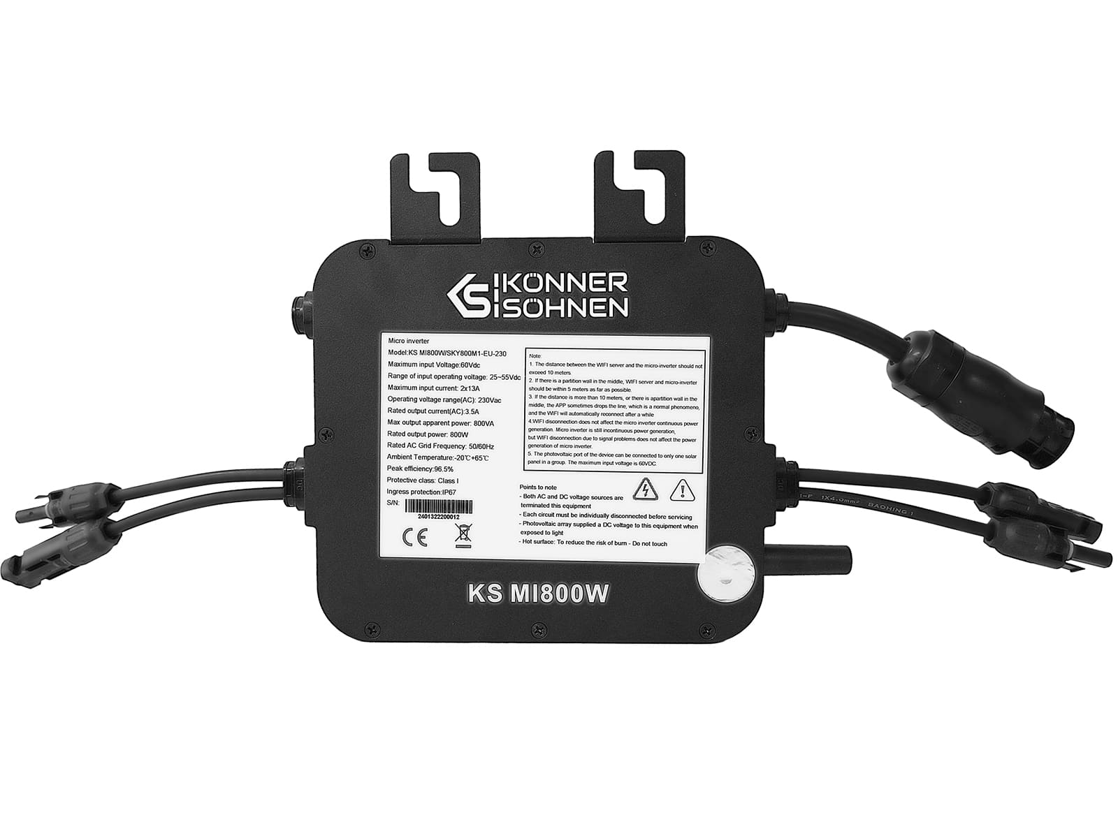 KS MI800W — изглед отгоре